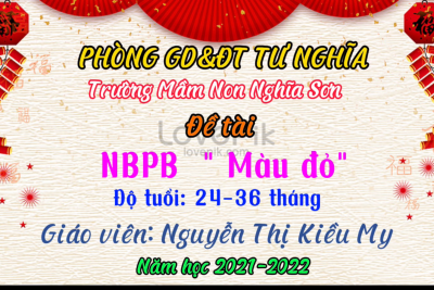 Đề tài ” Nhận biết phân biệt màu đỏ”; Gv: Kiều my
