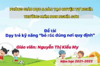Kỹ năng” Bỏ rác đúng nơi quy định”  Gv: Kiều My