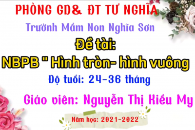 Đề tài: ” Nhận biết phân biệt Hình tròn và Hình vuông”; gv: Kiều My