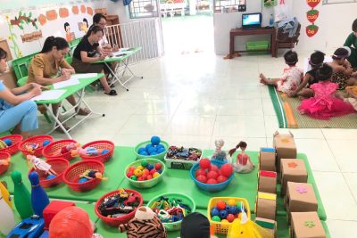 Hoạt động: NBTN: Quả bóng – búp bê của nhóm trẻ.